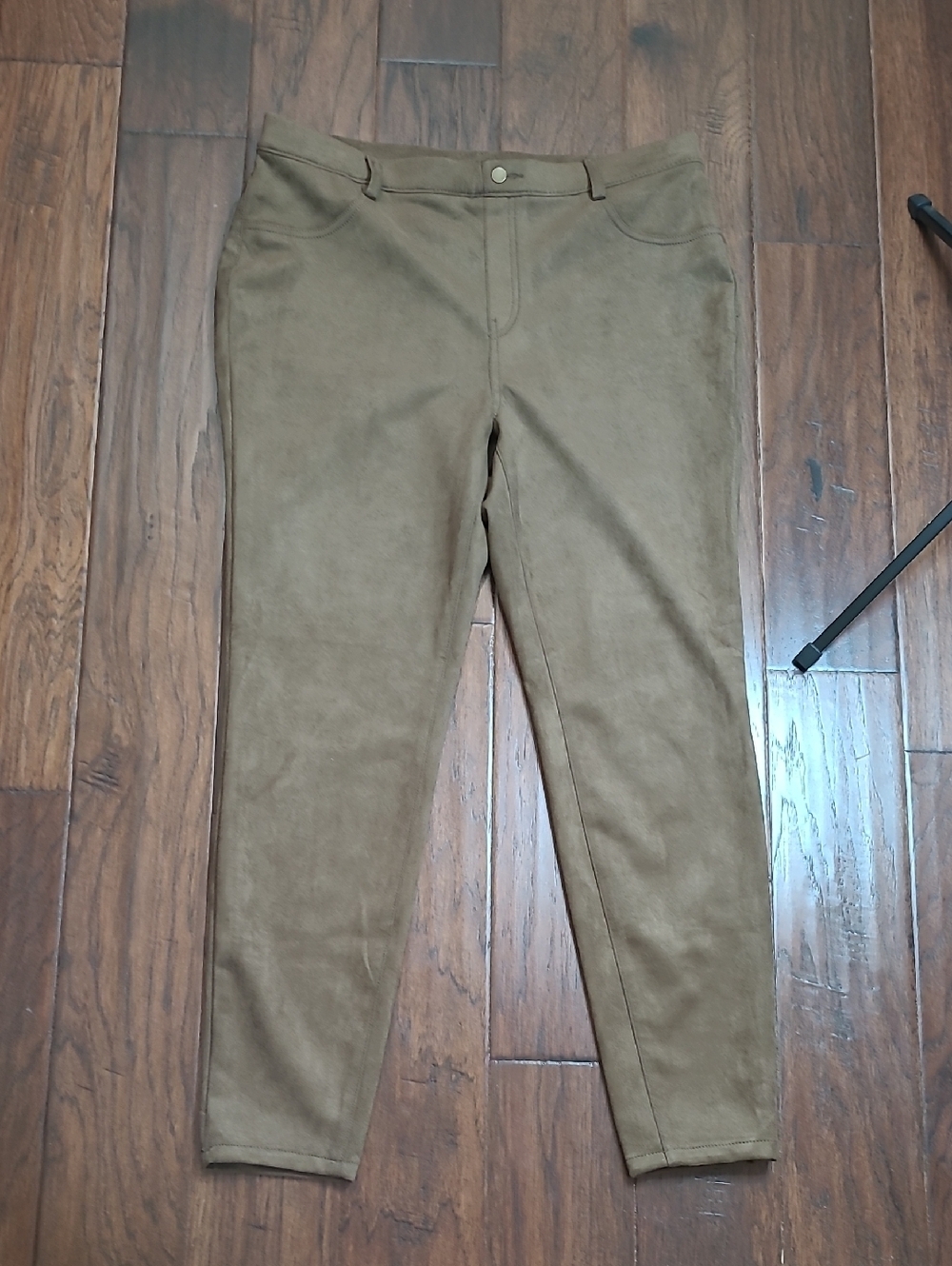 NWT Time and Tru Brown Faux Suede Pullon Jeggings size XL (16-18)